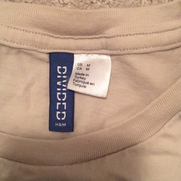 Tan/Cream T-Shirt (w/ print) - Picture 3 of 3